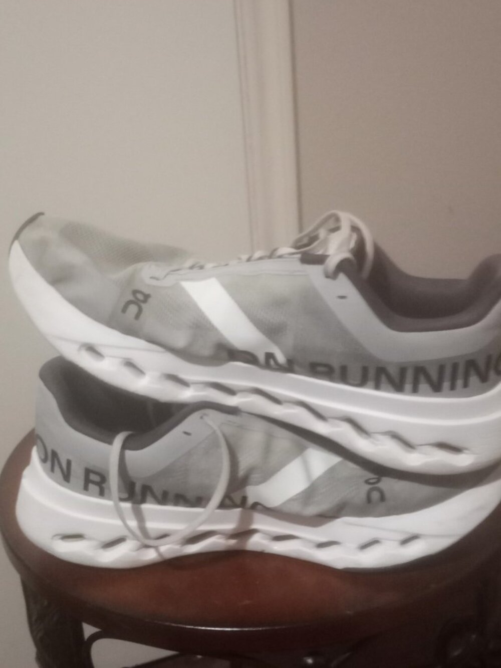 On Cloudsurfer Next 3ME30020070 Gray/White Running Shoes Sneakers Men Sz 9.5 - Picture 13 of 13